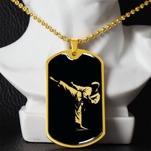 Personalized Taekwondo Necklace, Taekwondo Gift For Men, Taekwondo Pendant, Taekwondo Gift For Boys, Christmas Gift For Him