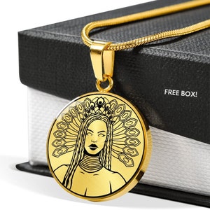 Oshun Necklace, Orisha Yoruba Goddess of Love and Sweet Waters, Witch jewelry, Yoruba Mythology, African goddess