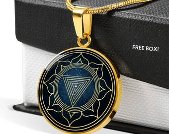 Kali Yantra Sacred Geometry Pendant, Kali Necklace Yantra Pendant, Yoga Jewelry Gift for Yogi