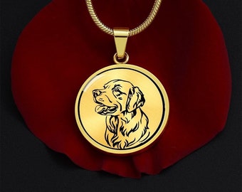 Golden Retriever Necklace, Golden Retriever Gift, Dog Mom Gift, Dog Memorial Gift, Golden Retriever Jewelry, Dog Remembrance Gift