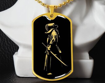 Personalized Kendo Necklace, Kendo Gift For Men, Kendo Pendant, Sensei Gift, Kendo Instructor Gift, Kendo Gift For Boys, Christmas Gift