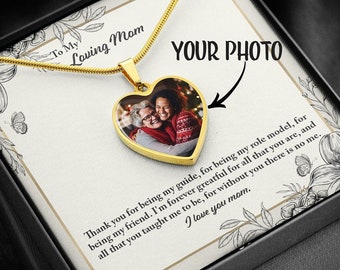 Personalized Mom Gift, Mothers Day Gift from Daughter, Picture Necklace Custom Photo Necklace, Mother's Day Necklace, Mom Birthday Gift