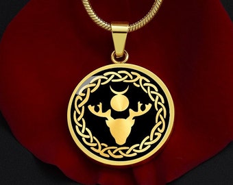 Cernunnos Necklace, The Horned God Necklace , Wild God Of The Forest, Celtic Jewelry, Pagan Pendant