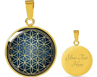 Flower Of Life Pendant, Sacred Geometry Pendant, Yoga Spiritual Jewelry, Meditation Necklace, Yogi Gift
