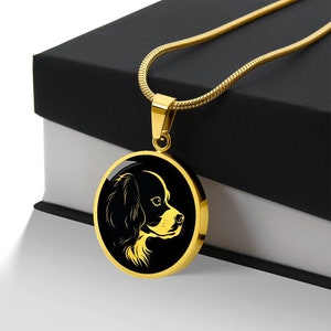 Personalisierte Cavalier King Charles Spaniel Halskette, Hund Mutter Geschenk, Hundeliebhaber Geschenk, Cavalier King Charles Besitzer Geschenk