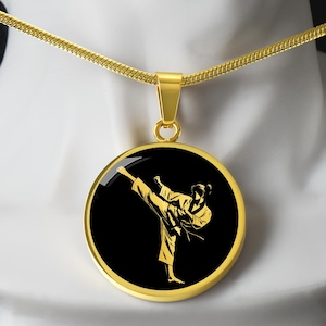 Personalized Taekwondo Necklace, Taekwondo Gift for girls, Taekwondo Pendant, Martial Arts Gift, Sensei Gift, Taekwondo Instructor Gift
