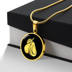 Personalisierte Avocado-Halskette, Avocado-Geschenk, Avocado-Anhänger, Avocado-Schmuck, Obstschmuck, Vegan-Geschenke, Geburtstagsgeschenk für sie, Lebensmittelanhänger