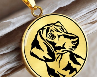 Personalized Dachshund Necklace, Dachshund Gift, Dog Mom Gift Necklace, Dog Keepsake Necklace, Dachshund Jewelry, Memorial Dog Necklace