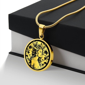 Personalized Artemis Necklace, Diana, Artemis Pendant, Goddess Of The Hunt & Nature, Greek Mythology Gift, Neopagan Jewelry, Roman Mythology