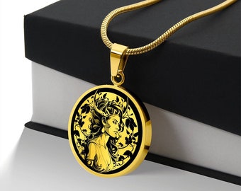 Personalized Artemis Necklace, Diana, Artemis Pendant, Goddess Of The Hunt & Nature, Greek Mythology Gift, Neopagan Jewelry, Roman Mythology