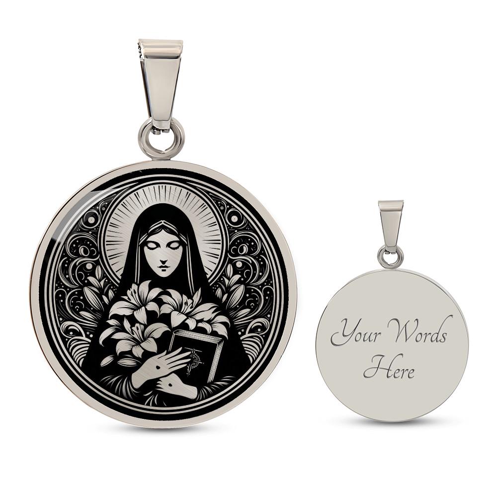 Saint Catherine Necklace, St Catherine of Siena Patron Saint of