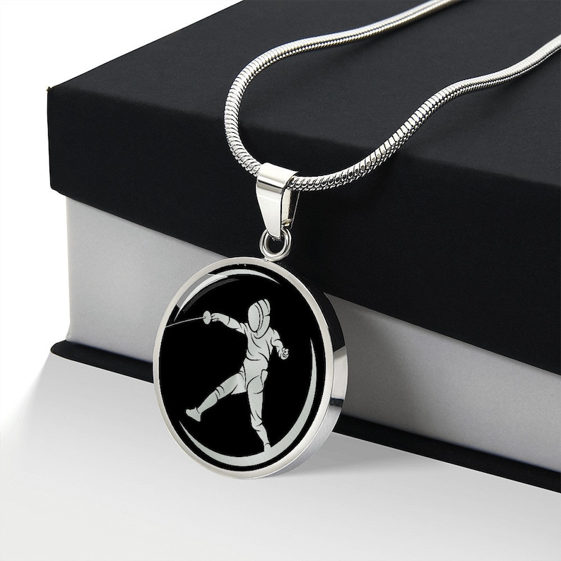 Personalized Fencing Necklace Fencing Gifts for Women Etsy