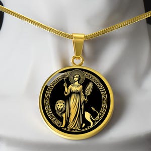 Saint Tatiana Necklace, St Tatiana Of Rome Patron Saint of Students, Communion Gift, Baptism Gift, Confirmation Gift