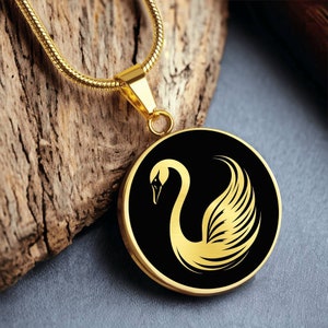 Gepersonaliseerde zwaanketting, zwaancadeau, zwaanhanger, vogelobservatiecadeau, cadeau vogelliefhebber, natuurketting cadeau voor haar