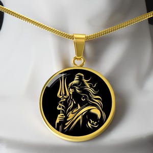 Personalized Lord Shiva Necklace, Hindu God of Destruction & Creation, Shiva Pendant, Hindu Mythology Gift, Hinduism Jewelry, Shiva Gift