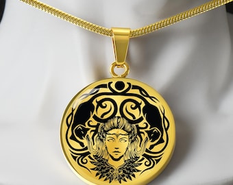 Freya Necklace, Freyja Necklace, Norse Goddess of magic, Viking jewelry, Witch jewelry, Norse Mythology Gift, Viking Pendant, Pagan Necklace