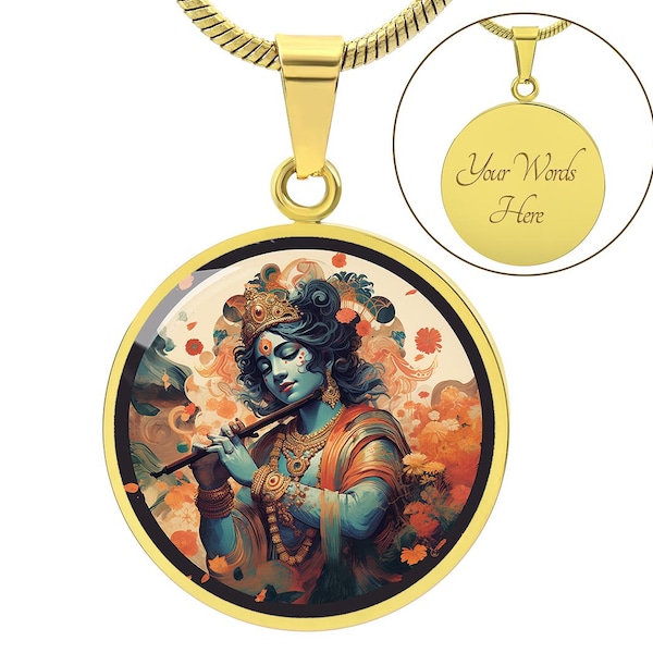Krishna Pendant Etsy