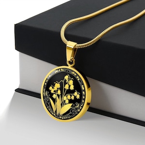 Lily Of The Valley Necklace, Lily Of The Valley Gift, Lily Of The Valley Jewelry, May Birthday Gift For Her, Floral Necklace, Flower Pendant