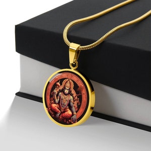Personalized Lord Hanuman Necklace, Hindu God, Hanuman Pendant, Hindu Mythology Gift, Hinduism Jewelry, Hanuman Gift