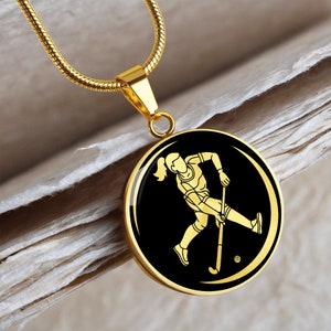 Personalized Field Hockey Necklace | Field Hockey Gifts for team, Field Hockey Coach Gift, Field Hockey Player Gift, Field Hockey Jewelry