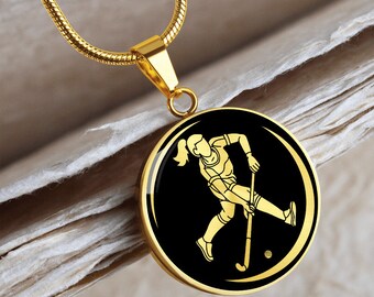 Personalized Field Hockey Necklace | Field Hockey Gifts for team, Field Hockey Coach Gift, Field Hockey Player Gift, Field Hockey Jewelry