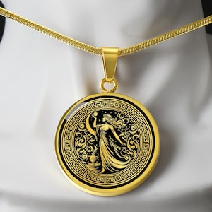 Collier Circé personnalisé, pendentif Circé, déesse de la sorcellerie, cadeau de la mythologie grecque, bijoux païens, breloque wicca