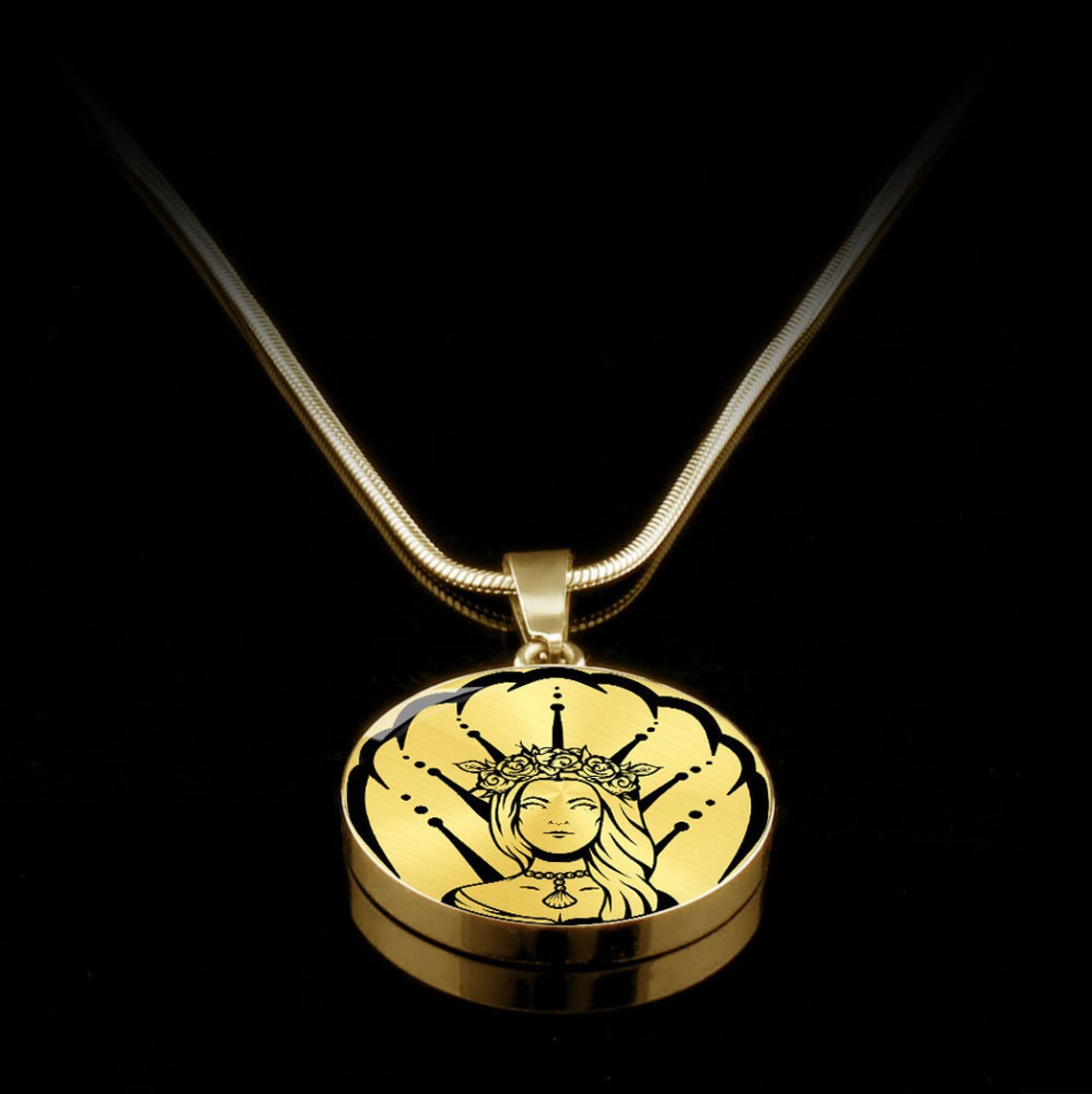 Aphrodite Necklace Aphrodite Pendant Aphrodite Goddess Etsy