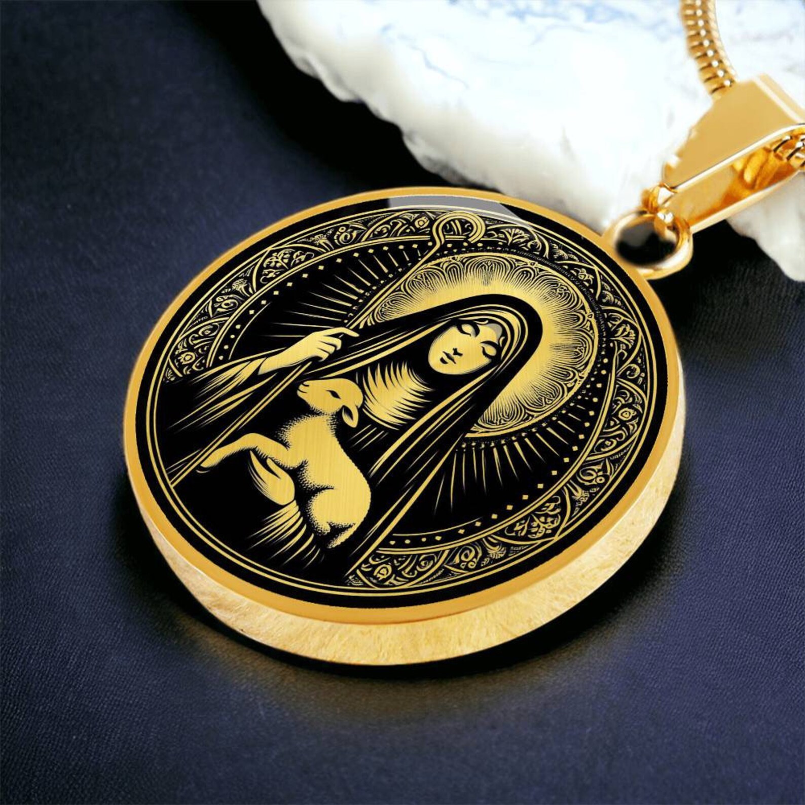 Saint Colette Necklace, St Colette of Corbie Patron Saint of Women ...