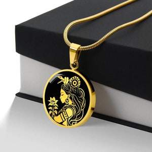 Personalized Ixchel Necklace, Ixchel Pendant, Ixchel Jewelry, Ixchel Gift, Mayan Goddess Necklace, Mayan Mythology Gift