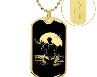 Kayak Halskette, Kayak Halskette, Kayak Geschenk für Jungen, Kayaking Schmuck, Kayak Anhänger, Kayak Schmuck, Kayaker Geschenk für Männer, Kayaking Geschenk