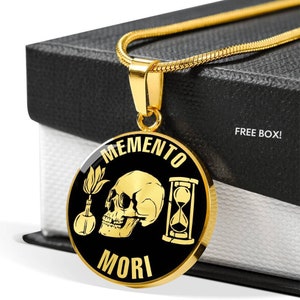 Personalized Memento Mori Necklace, Stoic Pendant, Stoicism Jewelry, Marcus Aurelius Stoic Quotes, Philosophy Pendant, Stoic Gift