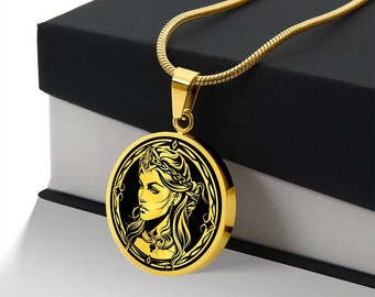 Personalized Freya Necklace, Freyja Necklace, Norse Goddess of magic, Viking jewelry, Witch jewelry, Norse Mythology, Viking Necklace