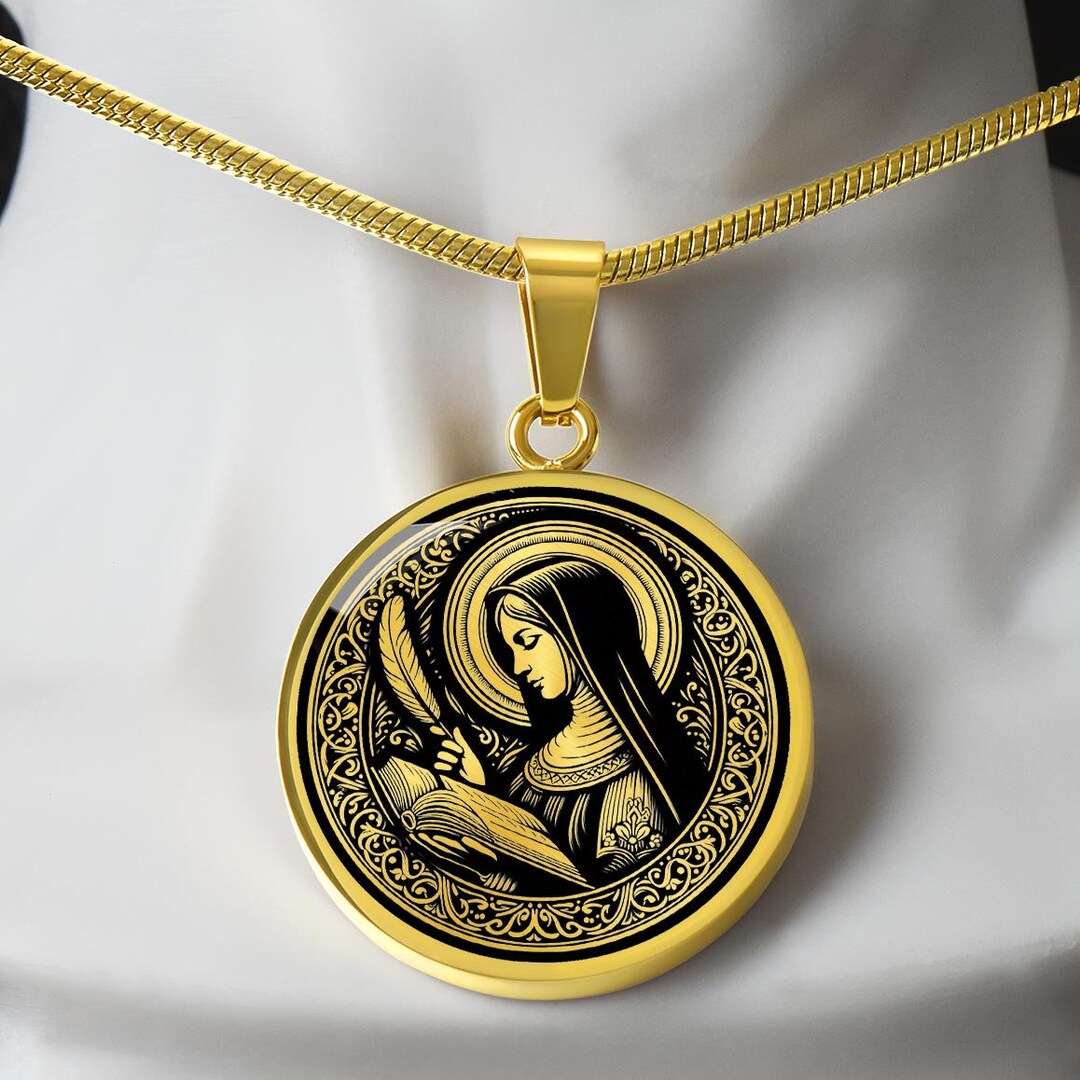 Saint Hildegard Necklace, St Hildegard of Bingen Patron Saint of ...