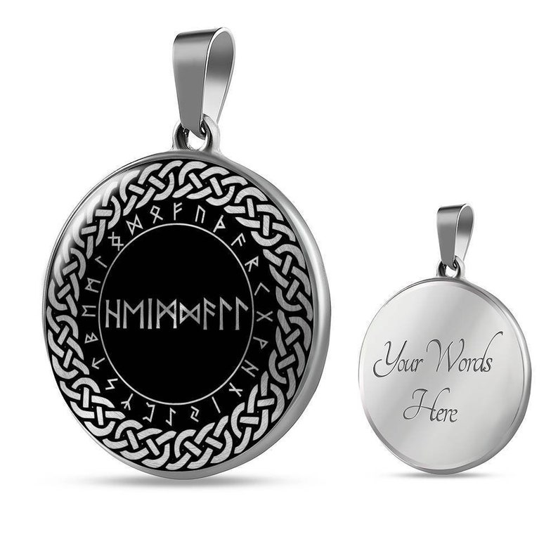 Heimdall Pendant Heimdall Runes Necklace Viking jewelry Pagan Necklace Viking Pendant Viking Necklace