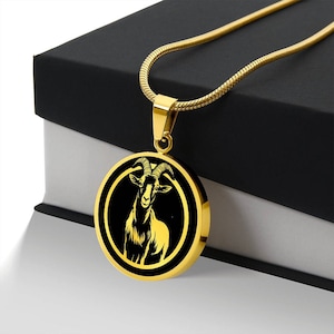 Personalized Goat Necklace, Goat Gift, Goat Jewelry, Goat Pendant, Goat Charm, Goat Memorial Gift, Farm Animal Lover Gift, Farmer Gift