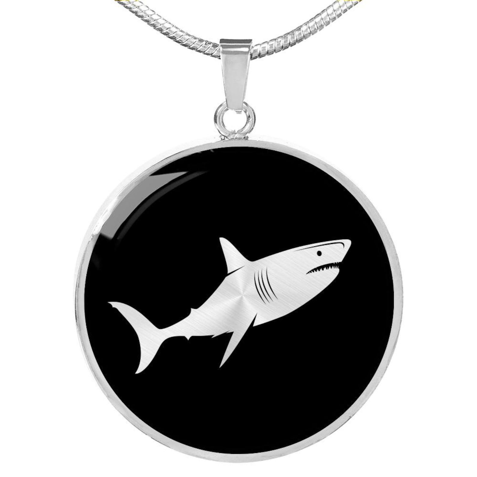 Shark Necklace Shark Gift Shark Pendantshark Jewelry Shark Etsy