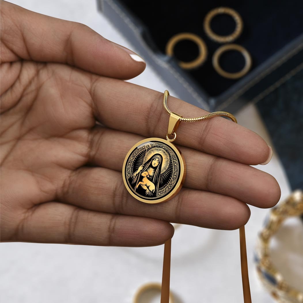 Saint Colette Necklace, St Colette of Corbie Patron Saint of Women ...