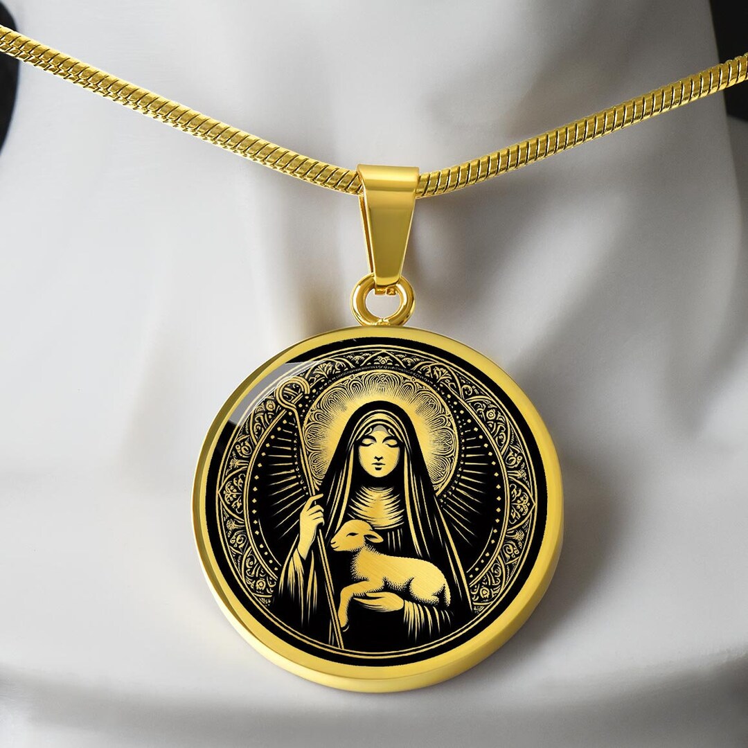Saint Colette Necklace, St Colette of Corbie Patron Saint of Women ...
