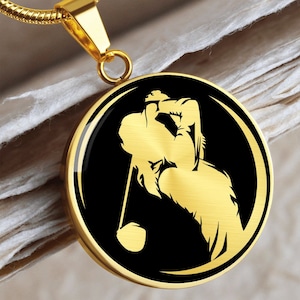 Personalized Golf Necklace | Golf Gifts for Women, Golfer Gift, Golf Jewelry, Golf Lover Gifts, Golf Team Gift, Golf Coach Gift, Golf Mom