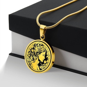 Personalized Persephone Necklace, Persephone Pendant, Goddess Of Spring And Queen Of The Underworld, Greek Mythology Gift, Neopagan Jewelry
