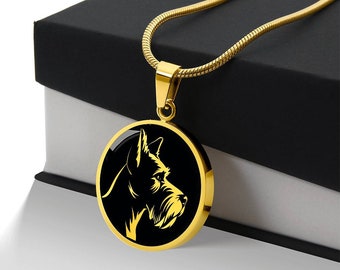 Personalized Schnauzer Necklace, Schnauzer Gift, Schnauzer Pendant, Schnauzer Dog Mom Gift, Schnauzer Lover Gift, Schnauzer Owner Gift