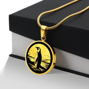 Personalized Penguin Necklace, Penguin Gift, Penguin Pendant, Penguin Jewelry, Birthday Gift For Daughter, Nature Necklace Gift for Her