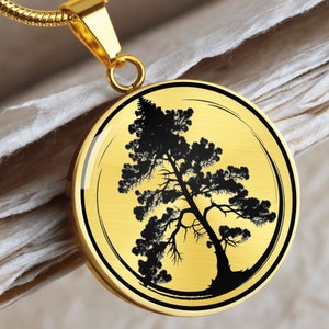 Personalized Pine Tree Necklace, Pine Tree Gift, Evergreen Tree Pendant, Nature Lover Gift, Friendship Gift, Tree Lover Gift, Christmas Gift