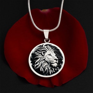 Vintage Gold Plated Rhinestones Lion Head Pendant Necklace For Women Fashion Earring Multi-color