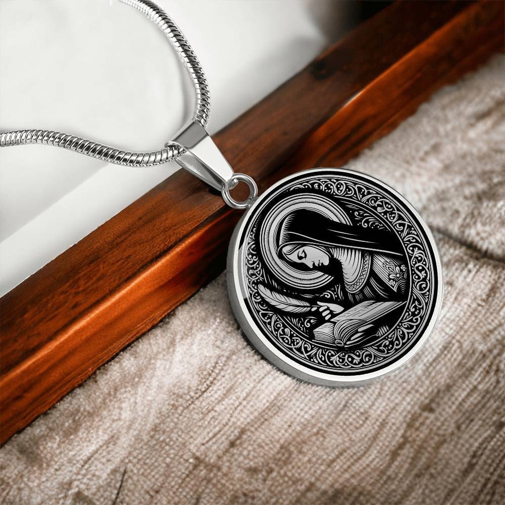Saint Hildegard Necklace, St Hildegard of Bingen Patron Saint of ...