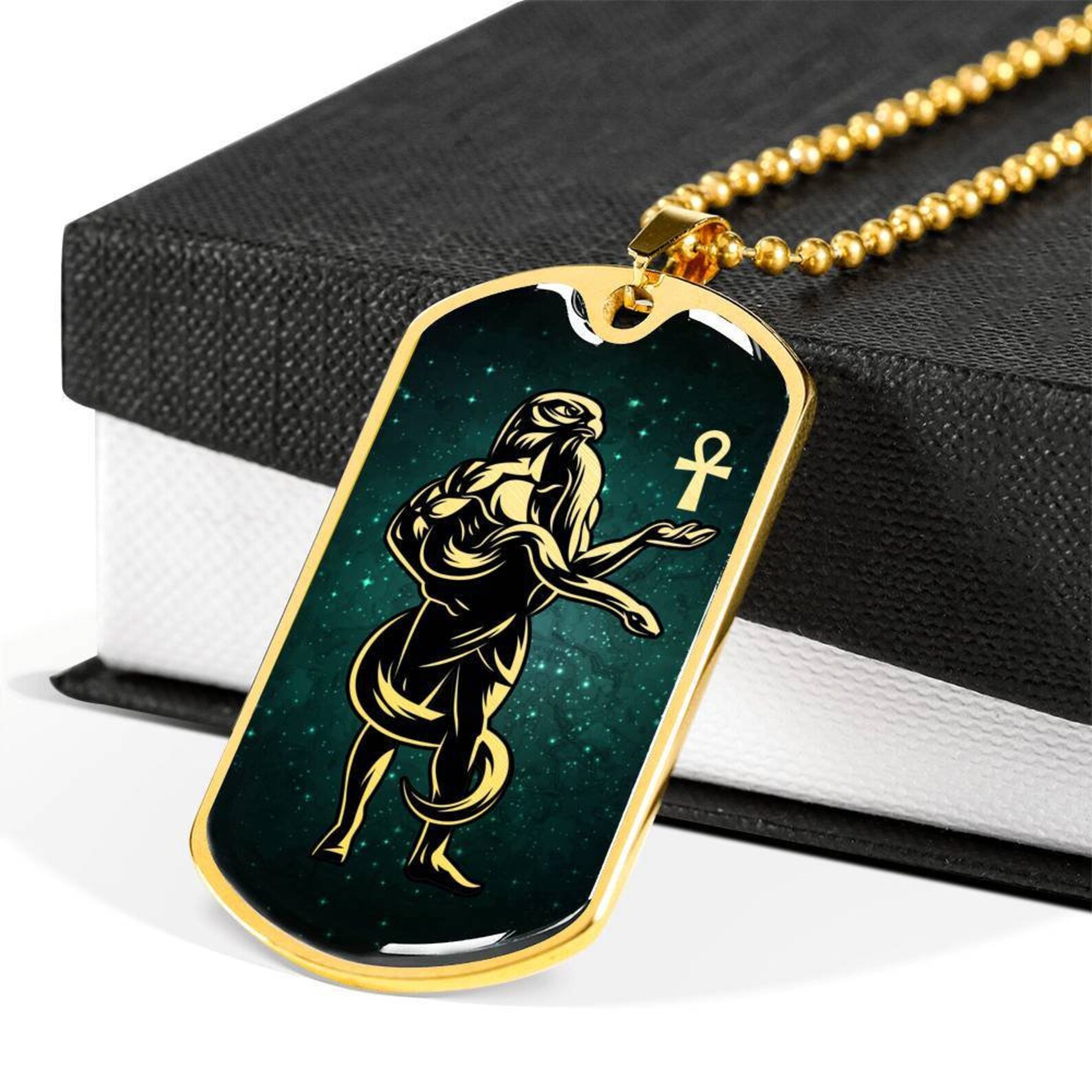 Ra Egyptian Sun God Necklace Egyptian God Ra Falcon Headed | Etsy