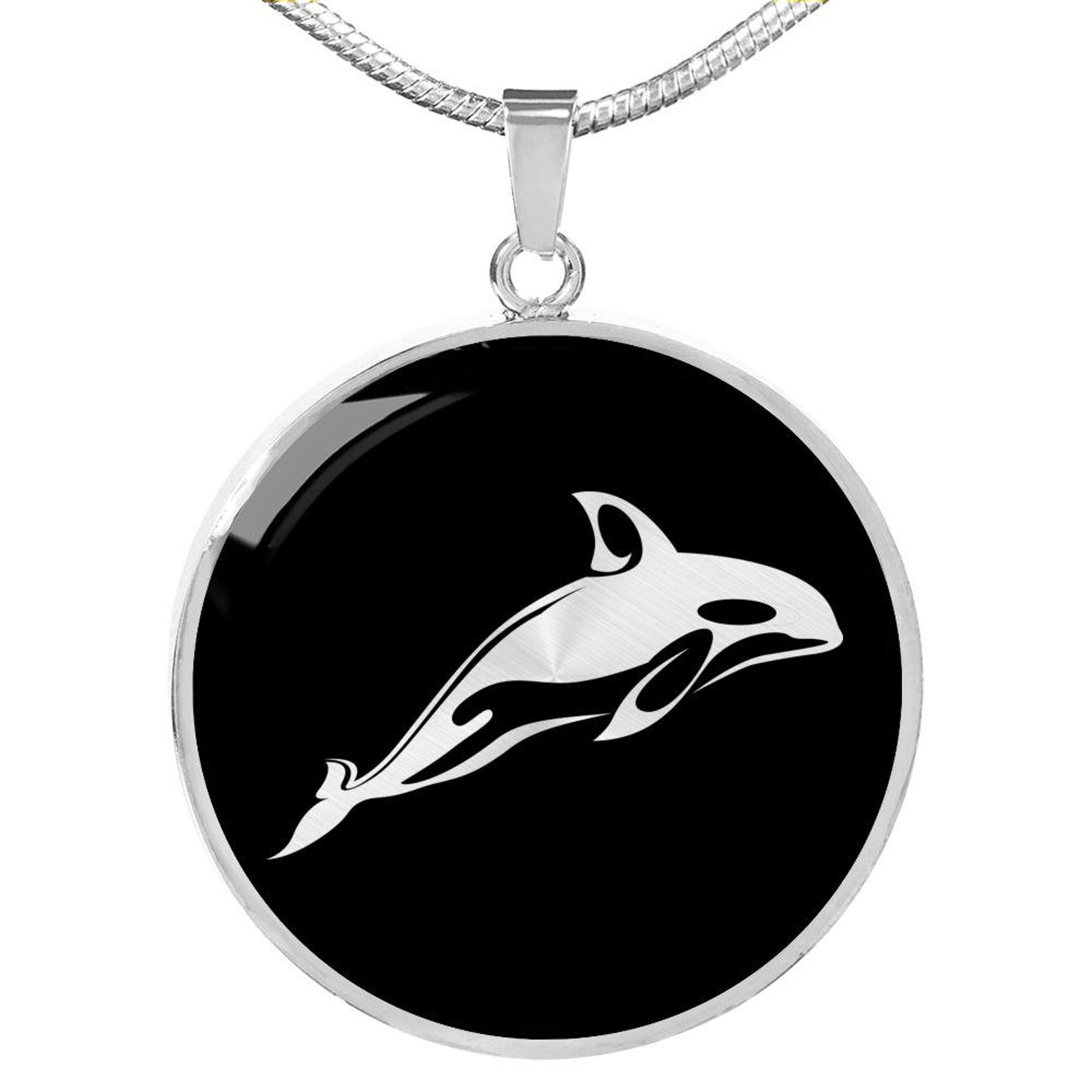 Orca Necklace Orca Gift Orca Pendant Orca Jewelry Orca Etsy
