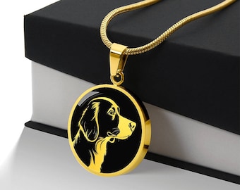 Personalized Beagle Necklace, Beagle Gift, Beagle Pendant, Beagle Dog Mom Gift, Beagle Lover Gift, Beagle Owner Gift, Dog Memorial Gift