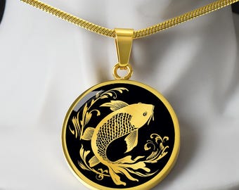 Personalized Koi Fish Necklace, Koi Fish Gift, Koi Fish Pendant, Koi Fish Jewelry, Birthday Gift For Daughter, Nature Necklace Gift for Her