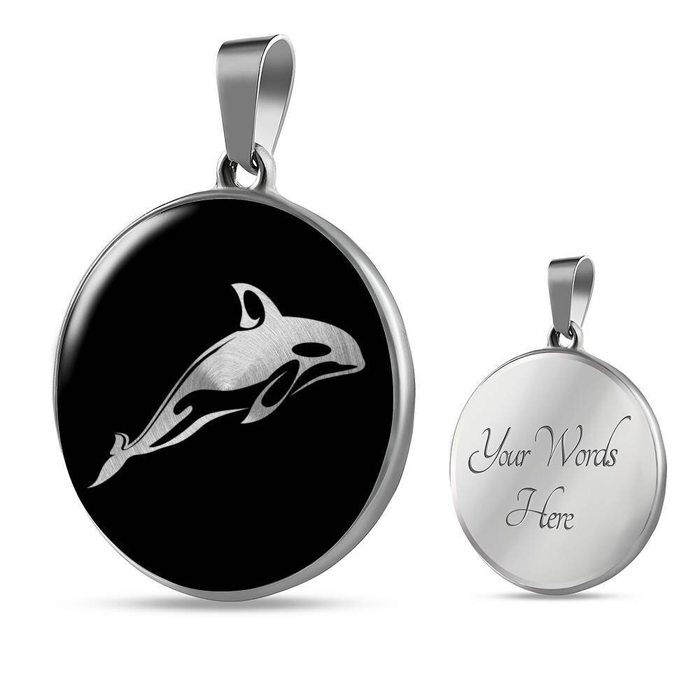 Orca Necklace Orca Gift Orca Pendant Orca Jewelry Orca Etsy